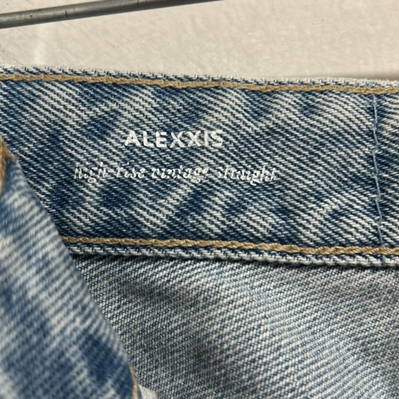 AG Alexxis high rise vintage straight jean size 29 light wash long baggy relaxed - Picture 10 of 13